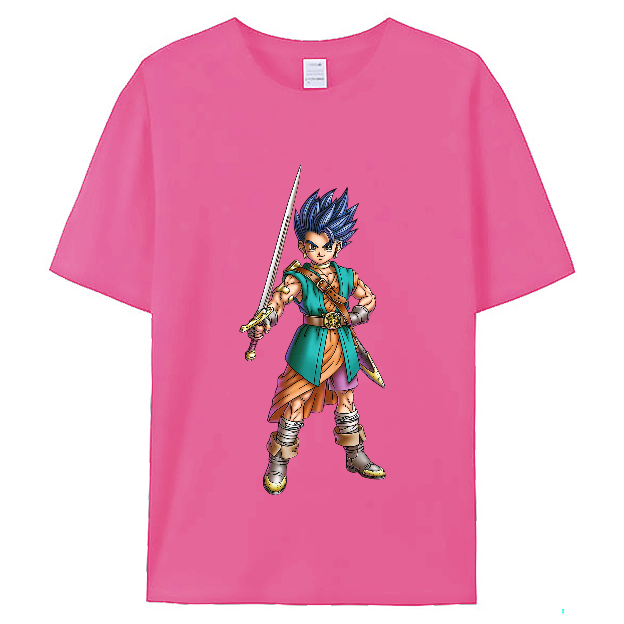（画像用） ドラゴンクエスト Doragon Kuesuto Dragon Quest レディースカジュアルプリントTシャツ（綿100％）